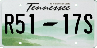 TN license plate R5117S