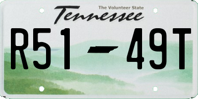 TN license plate R5149T