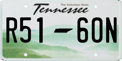 TN license plate R5160N