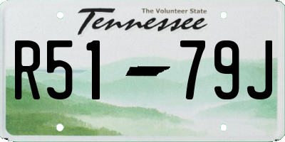 TN license plate R5179J