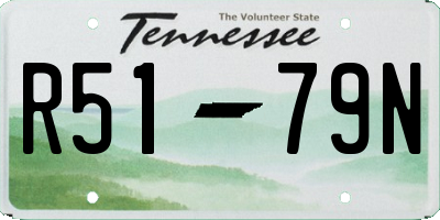 TN license plate R5179N