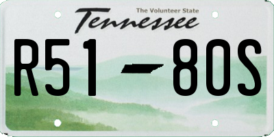 TN license plate R5180S