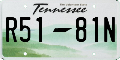 TN license plate R5181N