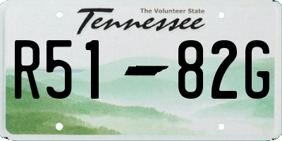 TN license plate R5182G
