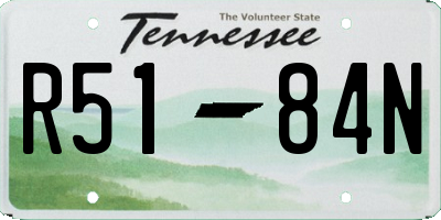 TN license plate R5184N