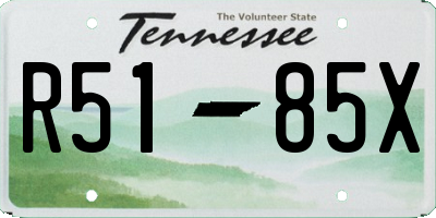 TN license plate R5185X