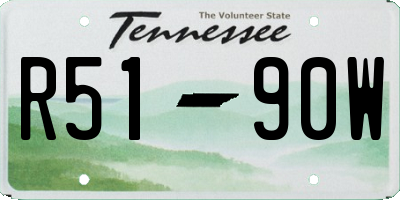 TN license plate R5190W