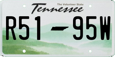 TN license plate R5195W