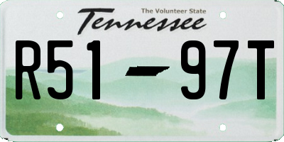 TN license plate R5197T