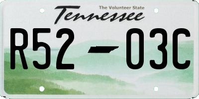TN license plate R5203C