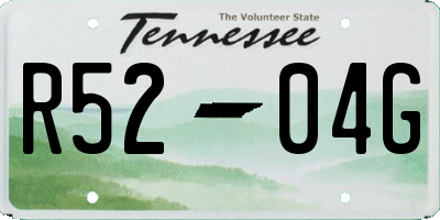 TN license plate R5204G