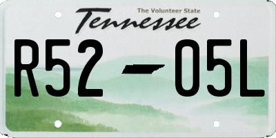 TN license plate R5205L