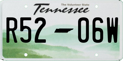 TN license plate R5206W