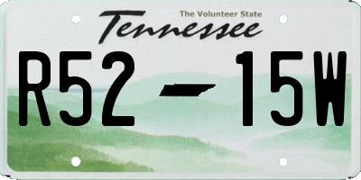 TN license plate R5215W