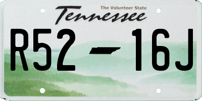 TN license plate R5216J