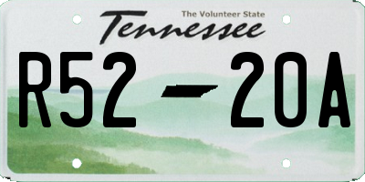 TN license plate R5220A