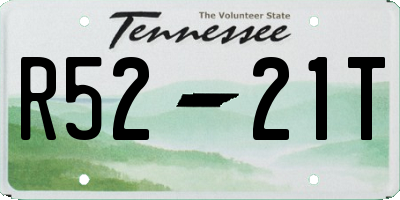 TN license plate R5221T