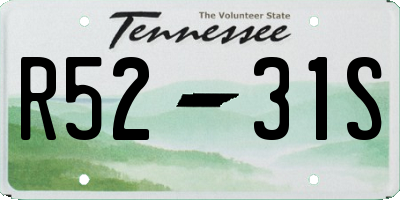 TN license plate R5231S