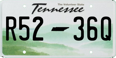 TN license plate R5236Q