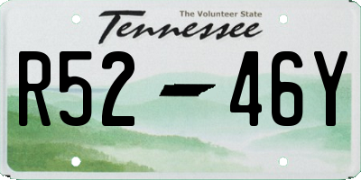 TN license plate R5246Y