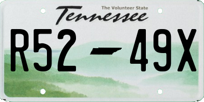 TN license plate R5249X