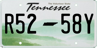 TN license plate R5258Y