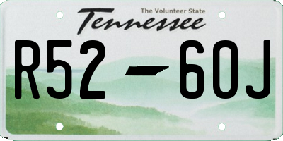 TN license plate R5260J