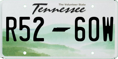 TN license plate R5260W