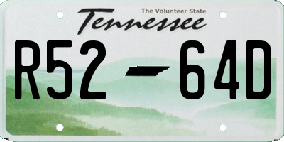 TN license plate R5264D