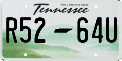TN license plate R5264U