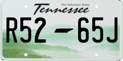 TN license plate R5265J