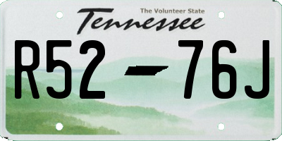 TN license plate R5276J