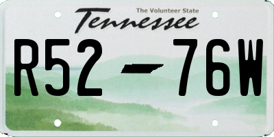 TN license plate R5276W