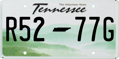 TN license plate R5277G