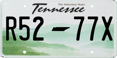 TN license plate R5277X
