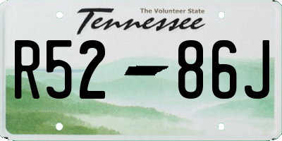 TN license plate R5286J