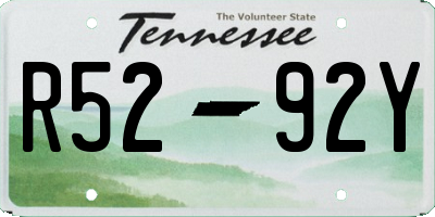 TN license plate R5292Y