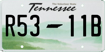 TN license plate R5311B
