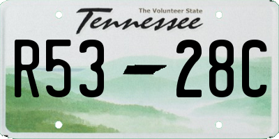 TN license plate R5328C