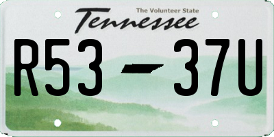 TN license plate R5337U