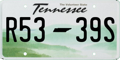TN license plate R5339S
