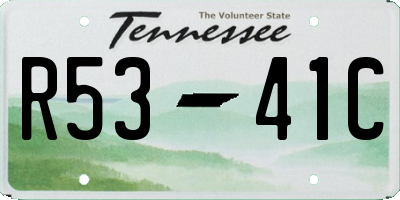 TN license plate R5341C