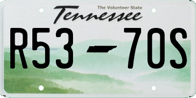 TN license plate R5370S