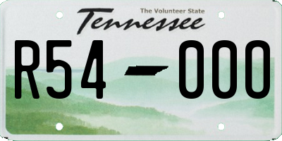 TN license plate R5400O