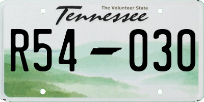 TN license plate R5403O