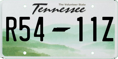 TN license plate R5411Z