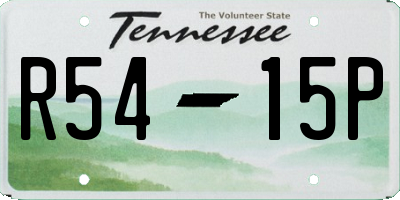 TN license plate R5415P