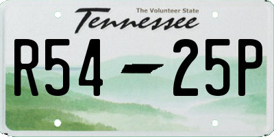 TN license plate R5425P