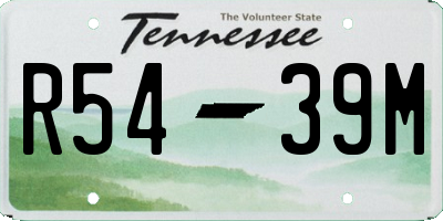 TN license plate R5439M