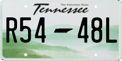 TN license plate R5448L